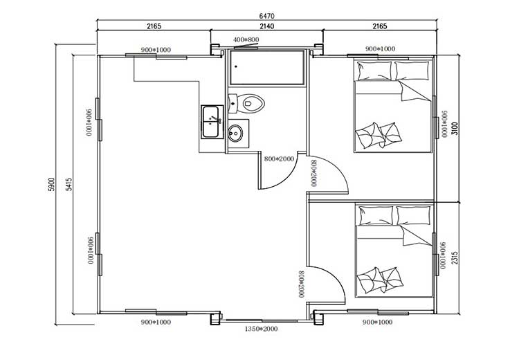 Maison conteneur extensible