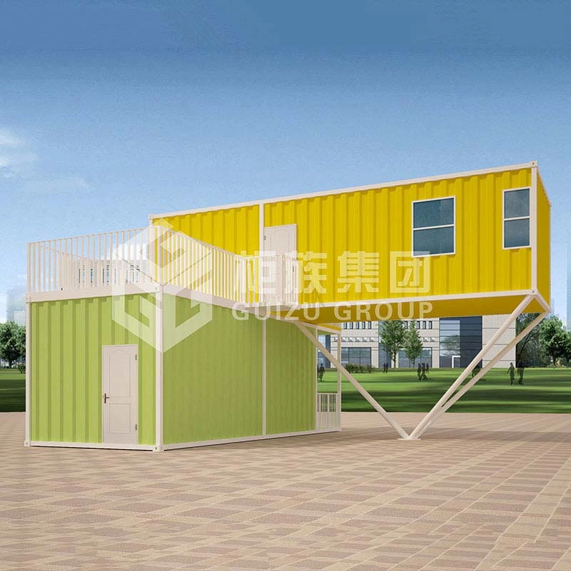Maison préfabriquée modifiée par conteneur duplex de fabricant de la Chine pour vivre avec de l'acier