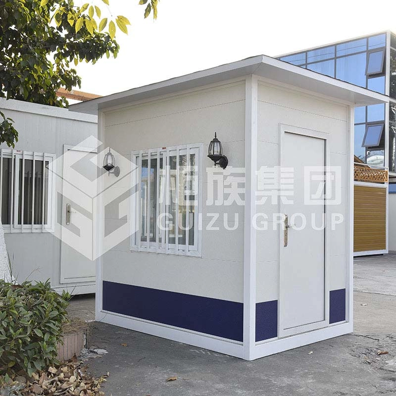 Kiosque préfabriqué de cabine de garde préfabriquée à faible coût entièrement meublé