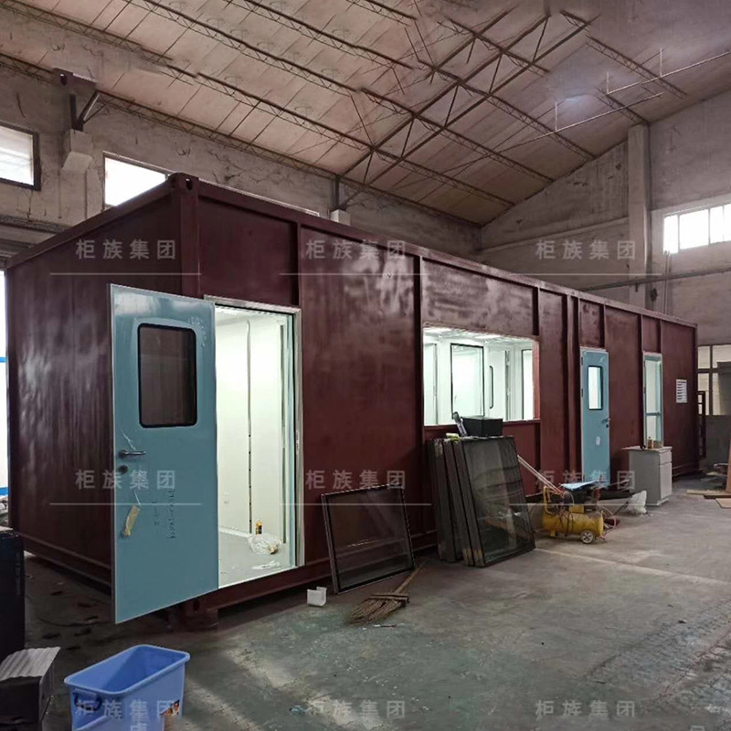Salle d'inspection des douanes mobiles en Chine avant l'intégration