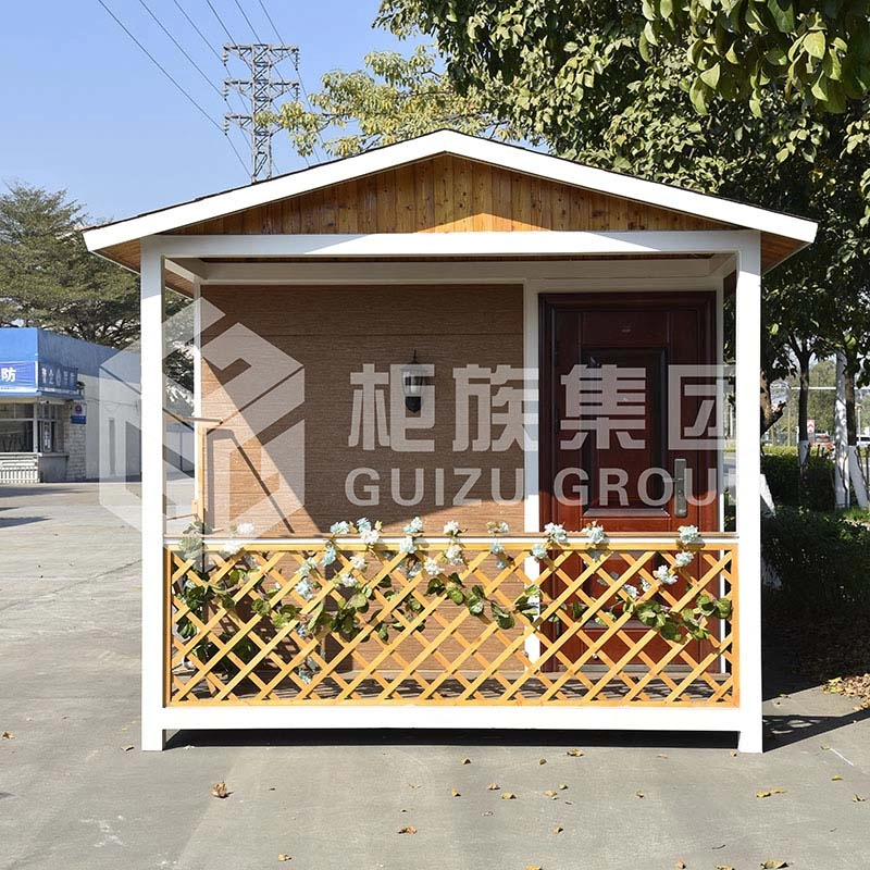 OEM 20ft Chine fournit une maison en bois modulaire préfabriquée avec cadre en acier