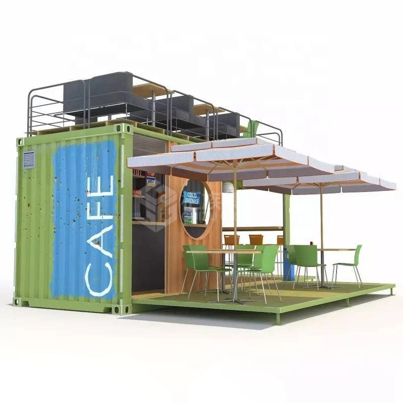 Chine vente préfabriqué 20 pieds 40 pieds magasin d'expédition de conteneurs magasin préfabriqué conteneur/conteneur café bar