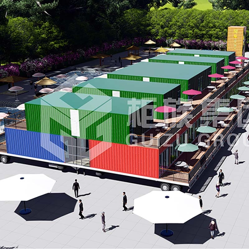 Hôtel China Shipping Container pour complexe de vacances avec installations complètes