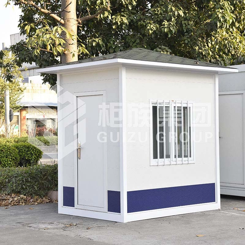 Kiosque préfabriqué de cabine de garde préfabriquée à faible coût entièrement meublé