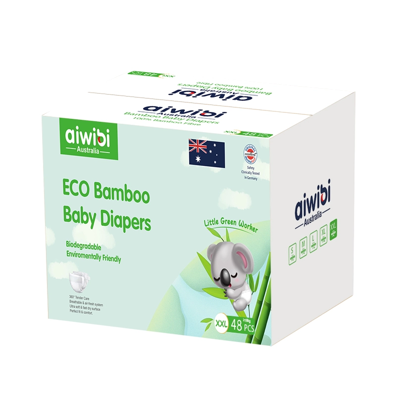 Couches pour bébés en bambou de qualité supérieure avec tissu en bambou 100 % biodégradable
