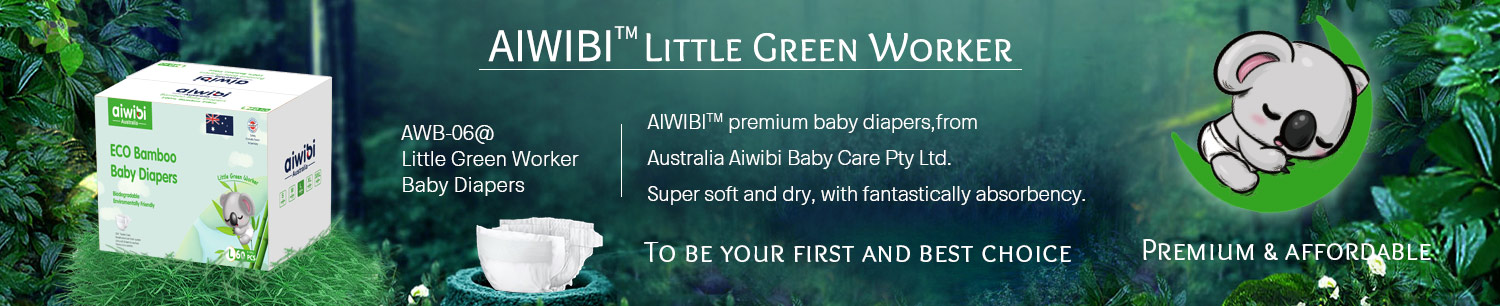 Couches pour bébés en bambou Aiwibi Premium avec tissu en bambou 100% biodégradable