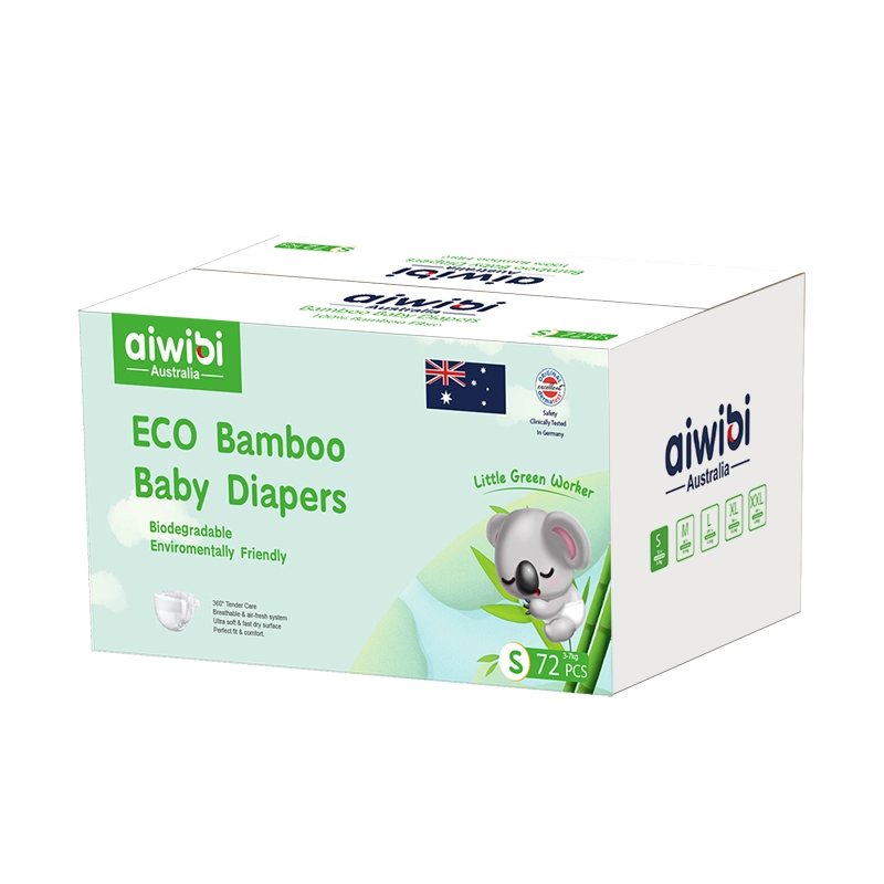 Couches pour bébés en bambou de qualité supérieure avec tissu en bambou 100 % biodégradable