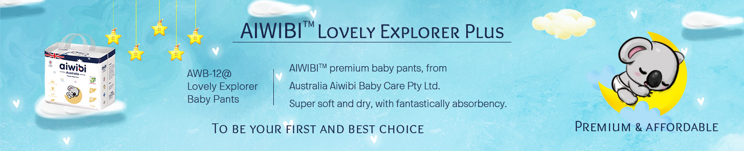 Pantalon jetable de bébé de la meilleure qualité de forme d'AIWIBI Q avec la capacité d'absorption élevée