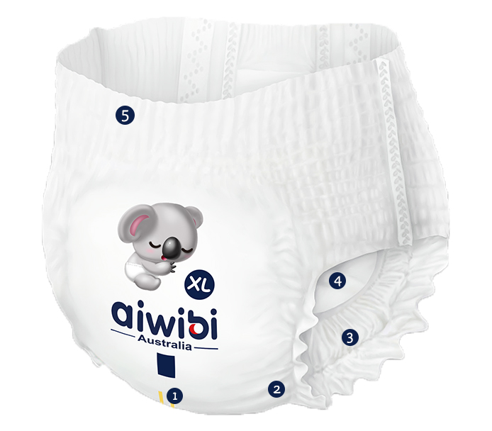 Pantalon bébé anti-fuite modèle 3D
