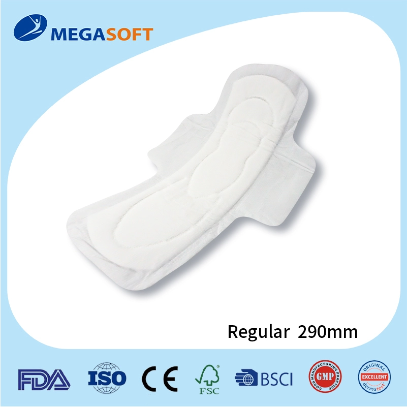Serviette hygiénique régulière pour femme pour usage nocturne 290 mm