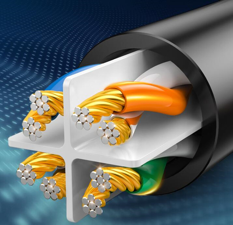 Structure intérieure du câble LAN cat8