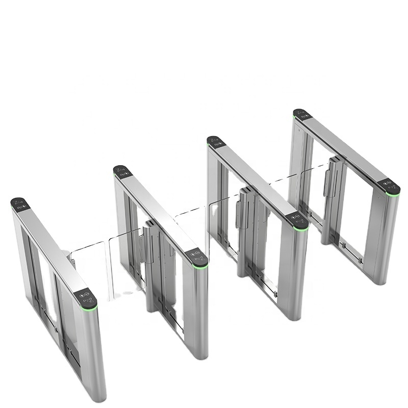 Porte de tourniquet à vitesse d'oscillation entièrement en acier inoxydable