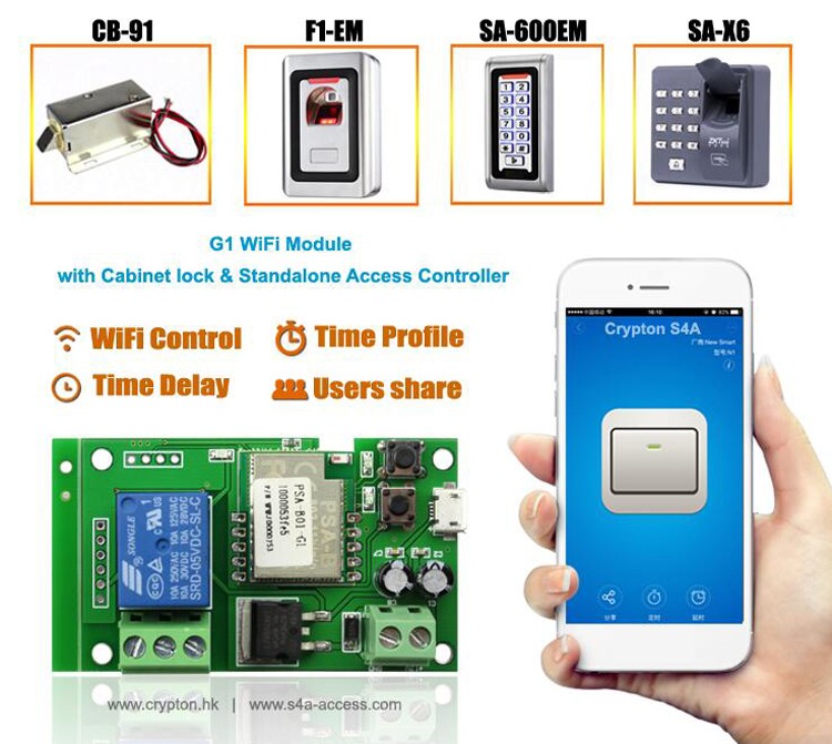 Module de contrôle d'accès WIFI avec temporisation