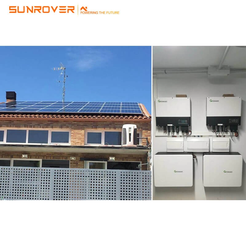Sunrover Growatt SPF3500ES SPF5000ES Onduleur solaire hors réseau 24 V 48 V avec fonction parallèle