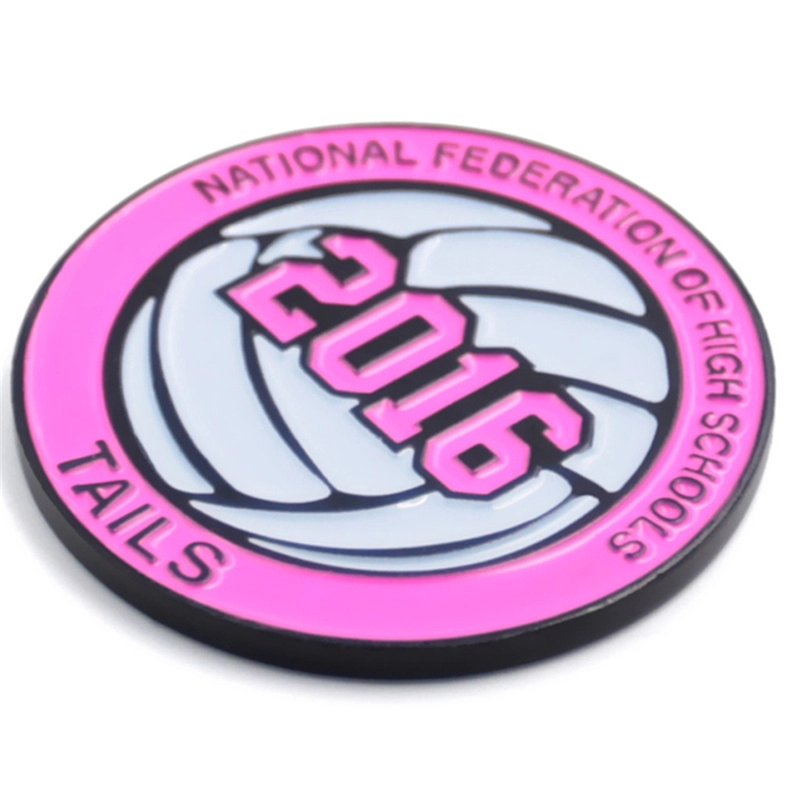 Usine personnalisée de pièces commémoratives de volley-ball pour écoles