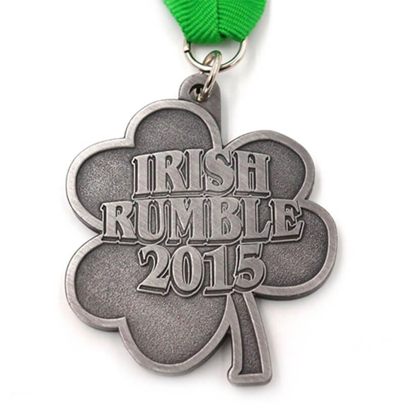 Médaille d'argent antique irlandaise personnalisée du fabricant