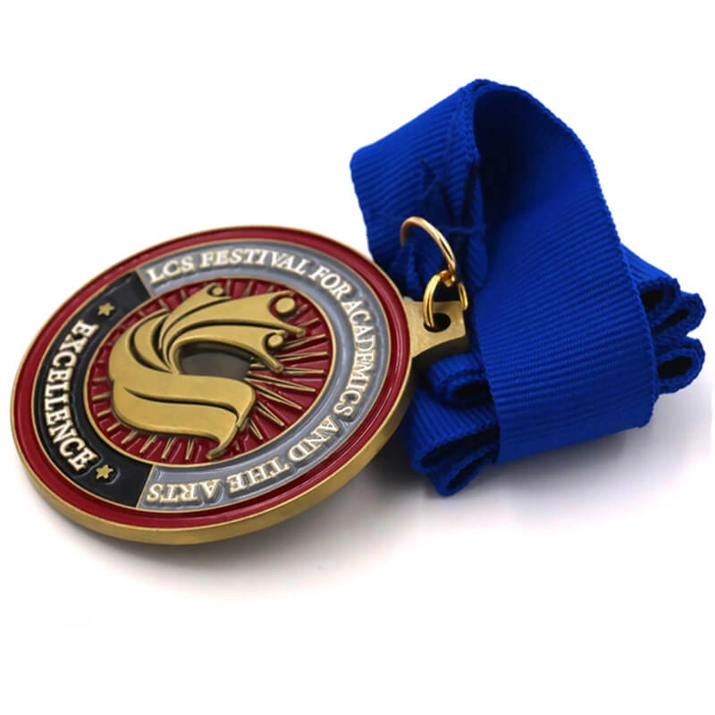 Médaille d'excellence universitaire en métal personnalisée du fabricant