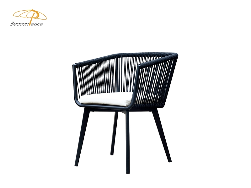 Meubles de jardin extérieurs de chaise de table à manger en aluminium de vente chaude moderne