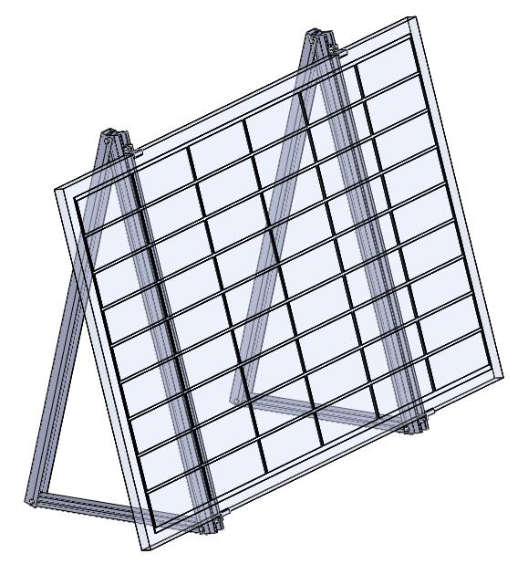 Support de balcon solaire en aluminium